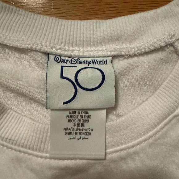 Walt Disney World 50th Anniversary Mickey Crop Cinch Waist Shirt M - Picture 5 of 5